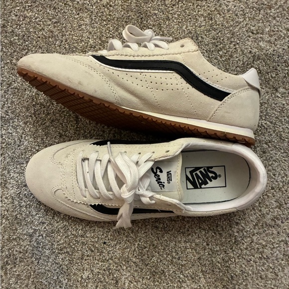 Vans Shoes - Vans Women's Serio Cream and Black Sneakers